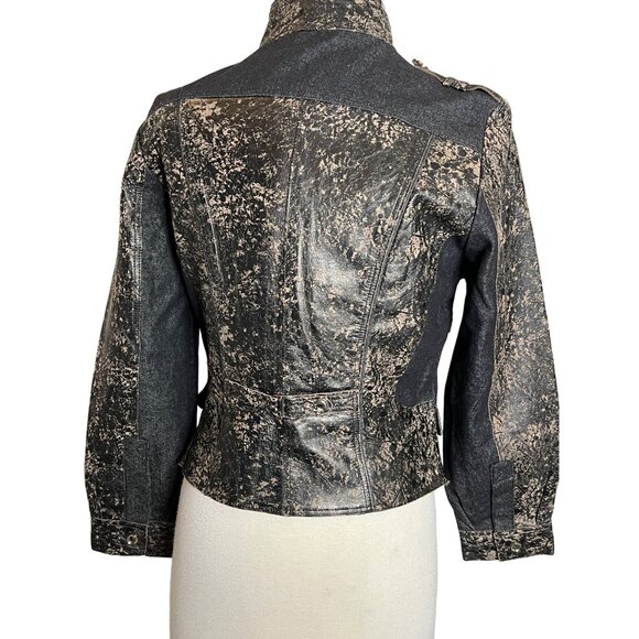 H & D Classic Leather Collection Women’s Large Motorcycle Jacket - Picture 3 of 16